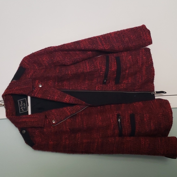 Lucky Brand Light Motorcycle jacket Red - Picture 2 of 4